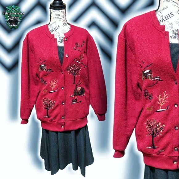 Vintage Quirky Cardigan Sweater - Picture 1 of 7
